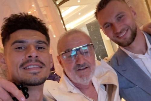 Becali s-a fotografiat alături de Florinel Coman și Denis Drăguș la evenimentul de azi. Foto: Instagram