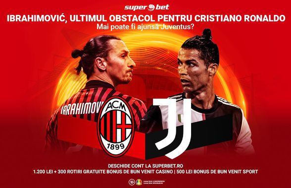 Ibrahimovic, ultimul obstacol pentru Cristiano Ronaldo. Mai poate fi ajunsă Juventus? Pariază la Superbet pe meciul zilei în Serie A