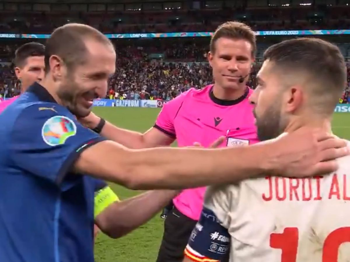 Ce a făcut Jordi Alba înainte de penalty-uri. Chiellini a reacționat imediat: „Mincinosule!”