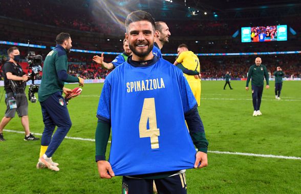 Emoționant » Italia i-a dedicat victoria lui Spinazzola, marele absent: „Ole, ole, ole, ole, Spina, Spina”