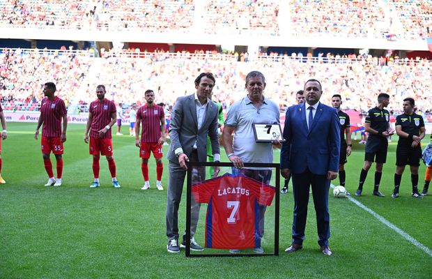 Steaua a retras numărul 7 » „Fiara”, în lacrimi! Lăcătuș, „sabotat” în timpul discursului