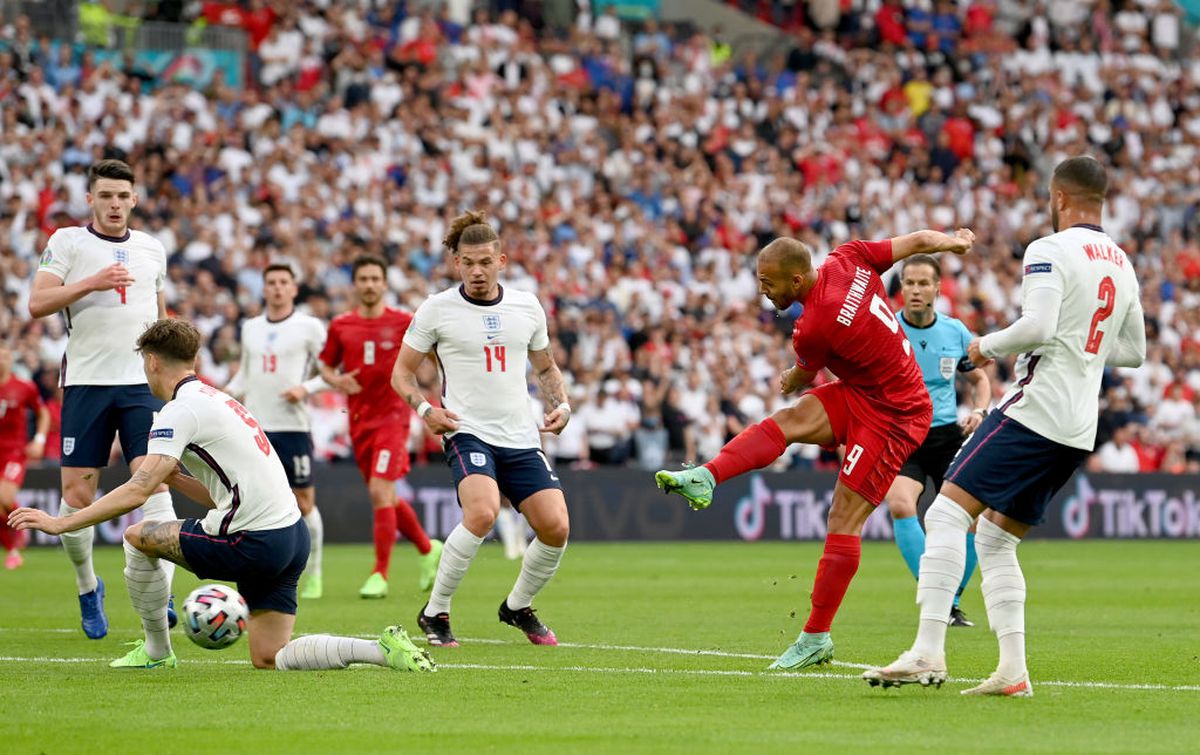 Anglia - Danemarca, semifinală Euro 2020