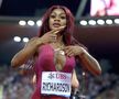 Americanca Sha'Carri Richardson (23 de ani) a stabilit cel mai bun timp al anului în proba de 100 de metri. A oprit cronometrul la 10,71 secunde, cel mai bun timp al carierei. / FOTO: GettyImages