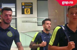 FCSB s-a întors în țară » Jucătorii n-au stat de vorbă cu presa, dar au avut parte de surprize pe aeroport