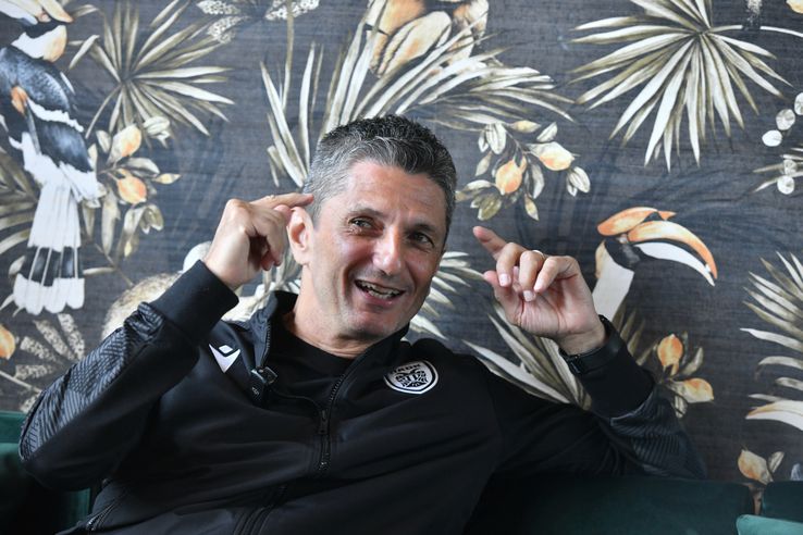 Răzvan Lucescu, interviu pentru Gazeta Sporturilor. PAOK se află în cantonament în localitatea Horst, din Olanda. FOTO: Cristi Preda (GSP.RO)