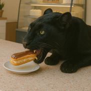 Imagini generate cu ia cu pantera neagră/ sursă foto: Facebook