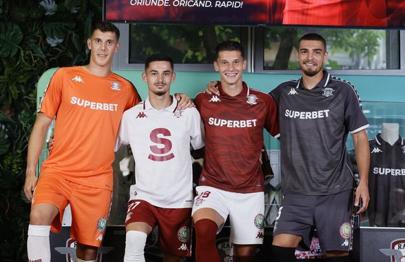 Rapid și-a dezvăluit noile echipamente! Două mari surprize: cum arată tricourile de rezervă și detaliul de pe spate