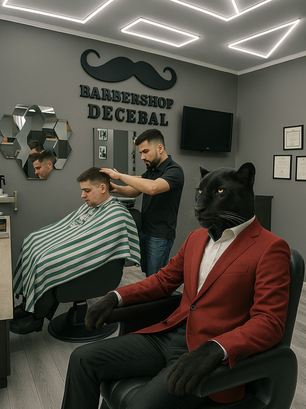 Imagini generate cu ia cu pantera neagră