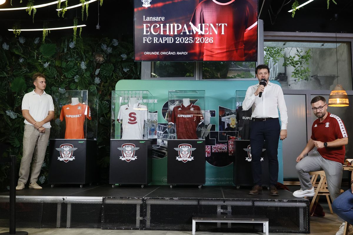 Foto-ironia lui Daniel Niculae! A reacționat cu un singur cuvânt după ce Rapid și-a prezentat echipamentele