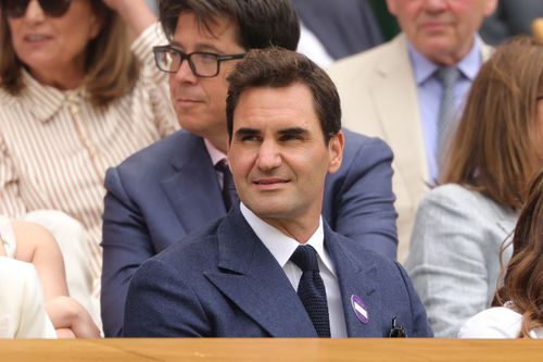 Roger Federer, în Loja Regală la Wimbledon/Foto: Getty Images