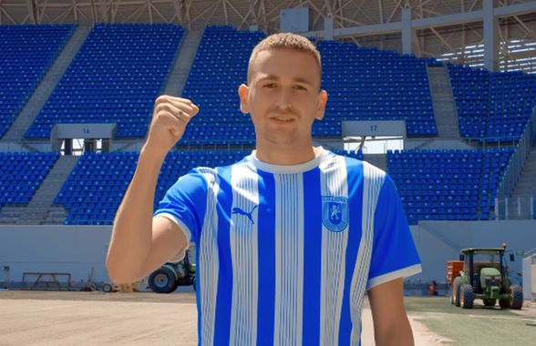 Universitatea Craiova a prezentat fundașul care-i „betonează defensiva”: filmare inedită