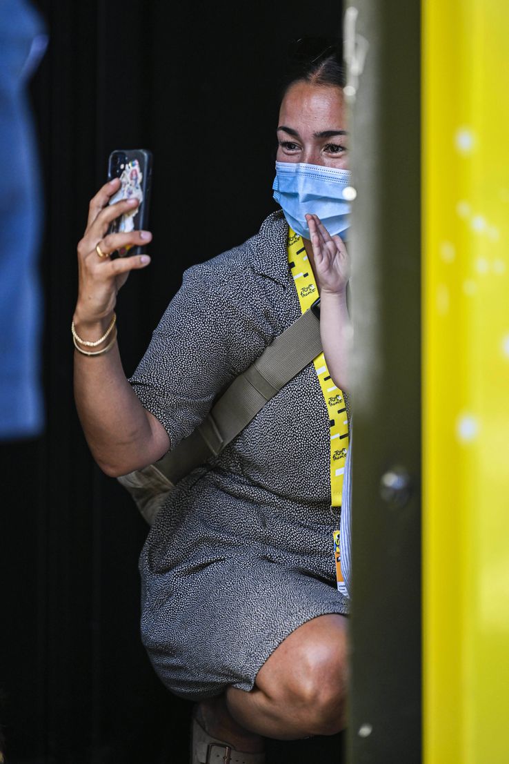 Jonas Vingegaard și soția lui/Foto: Imago Images