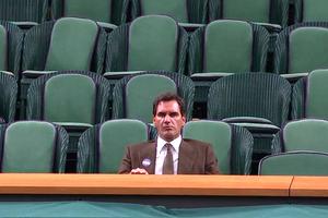 Imagine rară la Wimbledon: Roger Federer, singur în Loja Regală
