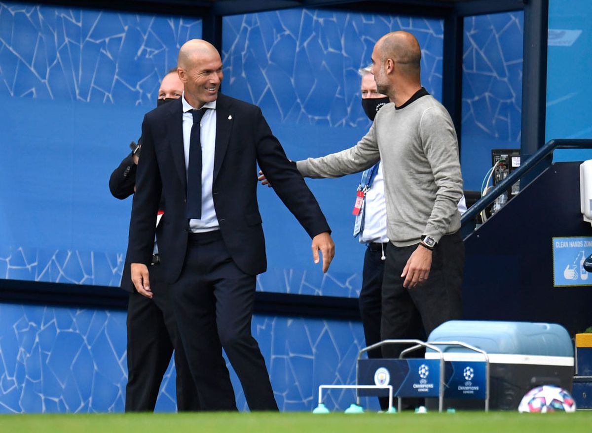 MANCHESTER CITY - REAL MADRID 2-1. Ce imagine! Cum au fost surprinși Pep Guardiola și Zidane după finalul meciului