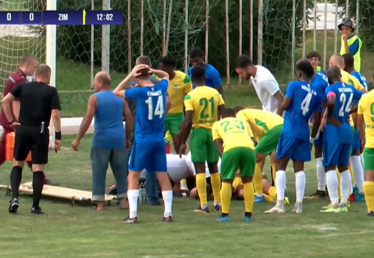 Zimbru Chișinău - Accidentare Donny van Iperen