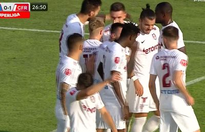 Chindia Târgoviște - CFR Cluj 0-2 » Ardelenii se impun la finalul unui meci cu scântei. Dan Petrescu și doi jucători ai campioanei au fost eliminați!