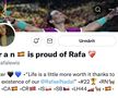 Francesca Sara, cea mai înfocată fană a lui Rafa Nadal din social-media / Sursă foto: twitter.com/_rafalewis