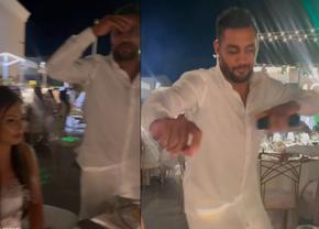 Bănel Nicoliță a făcut show la nunta unei interprete de muzică populară! Cine e misterioasa femeie care l-a însoțit