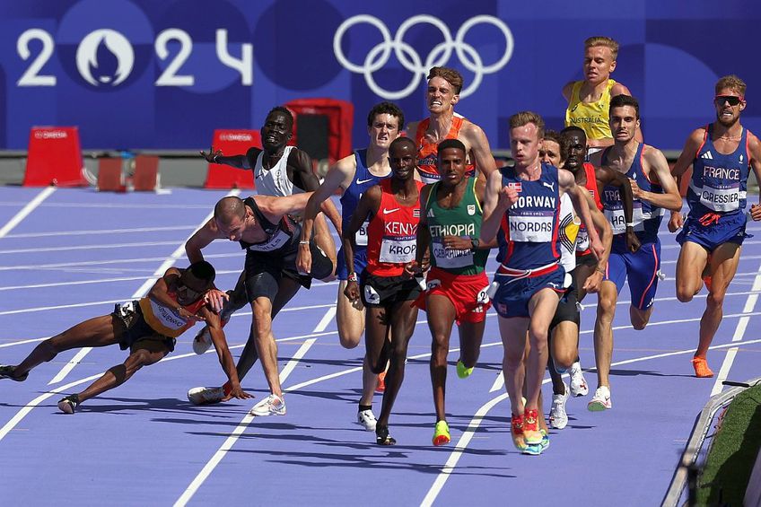 George Mills este unul dintre cei 4 atleți care au căzut în finalul probei // foto: Guliver/gettyimages