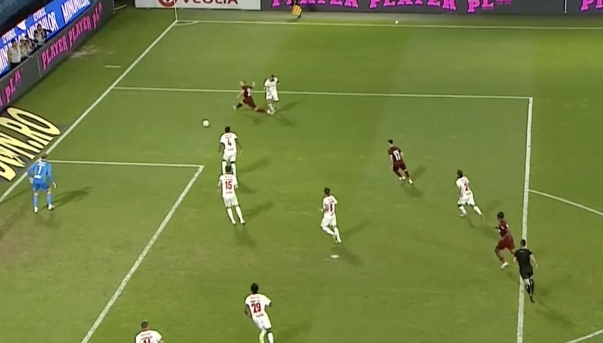 Penalty refuzat pentru CFR Cluj în meciul cu Braga