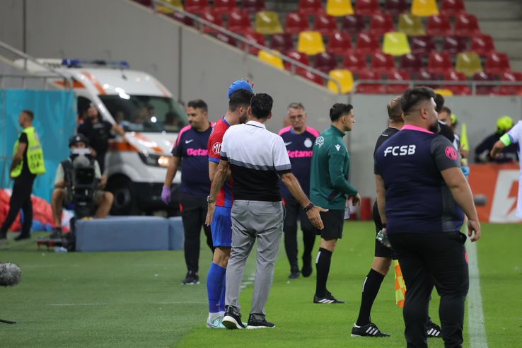 Elias Charlambous, extrem de nervos în FCSB - Drita // foto: Ionuț Iordache (GSP)