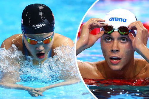 Yu Zidi și David Popovici, fotomontaj: Diana Vasilescu