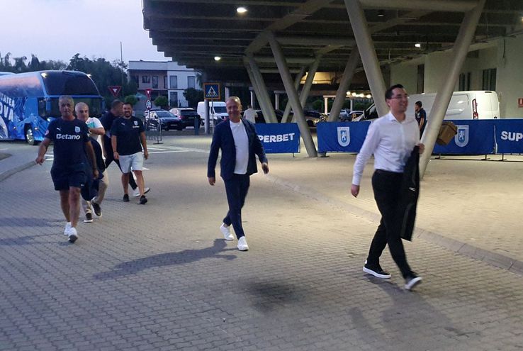 Răzvan Burleanu, prezent în Bănie pentru Craiova - Spartak Trnava / FOTO: Justin Gafiuc (GSP)