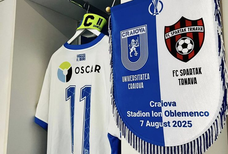 Imagini din vestiarul juveților, înainte de Craiova - Trnava / Sursă foto: Facebook@ Universitatea Craiova