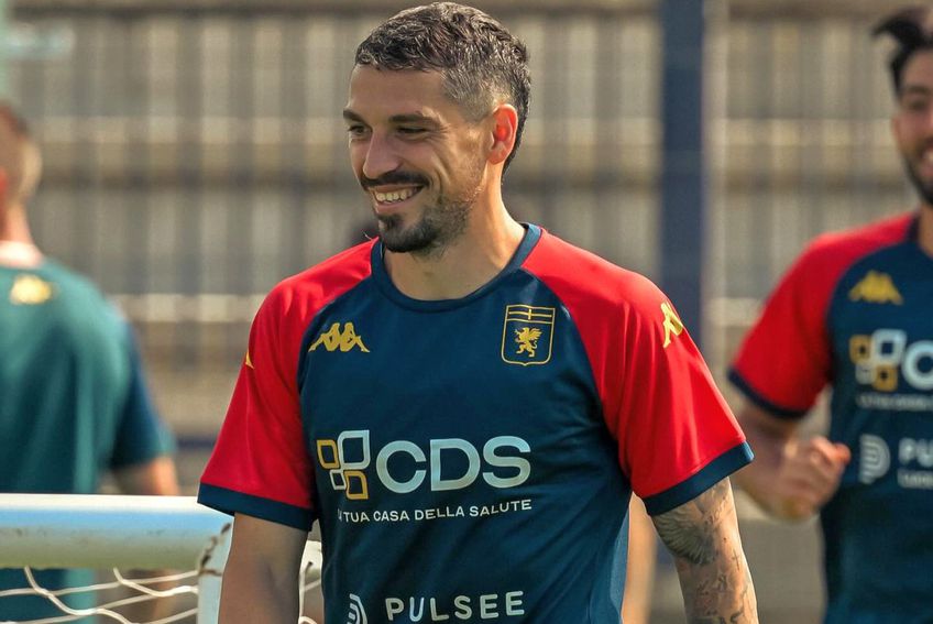 Nicolae Stanciu, în cantonament cu Genoa / FOTO: Facebook@ Genoa CFC