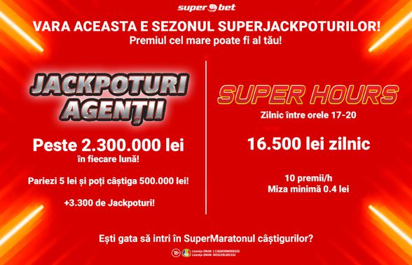 Record național de Jackpoturi: peste 3.300 în agențiile Superbet! Câte vei câștiga tu?