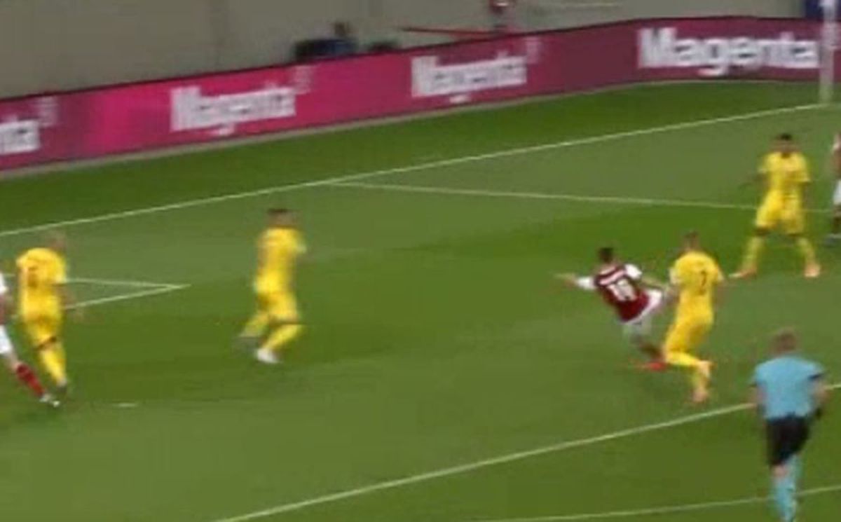 Austria - România gol Baumgartner