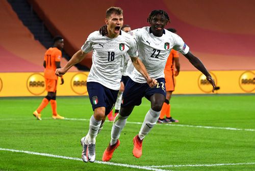 Italia a marcat în Olanda prin Nicolo Barella // foto: Guliver/gettyimages