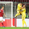 România a învins-o pe Austria, scor 3-1 (Baumgartner '17, Onisiwo '81 / Alibec '3, Grigore '51, Maxim '69), în a doua rundă din grupele Ligii Națiunilor.