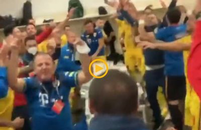 VIDEO Sărbătoare în vestiarul României, după victoria împotriva Austriei