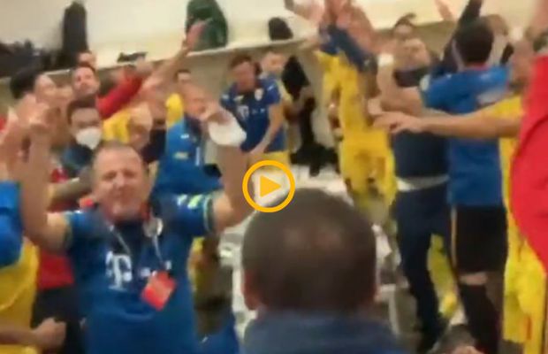 VIDEO Sărbătoare în vestiarul României, după victoria împotriva Austriei