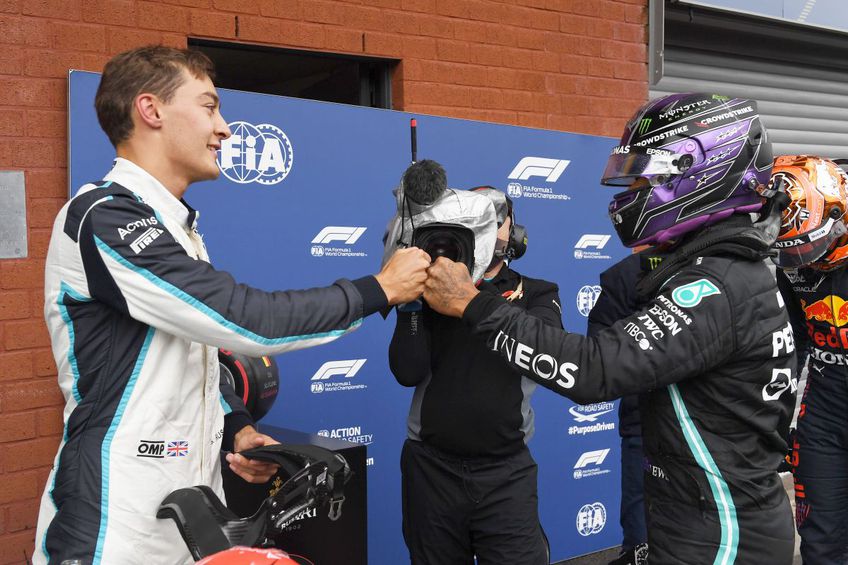 George Russell și Lewis Hamilton // foto: Guliver/gettyimages