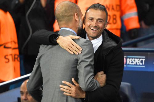 Luis Enrique și Pep Guardiola // foto: Guliver/gettyimages