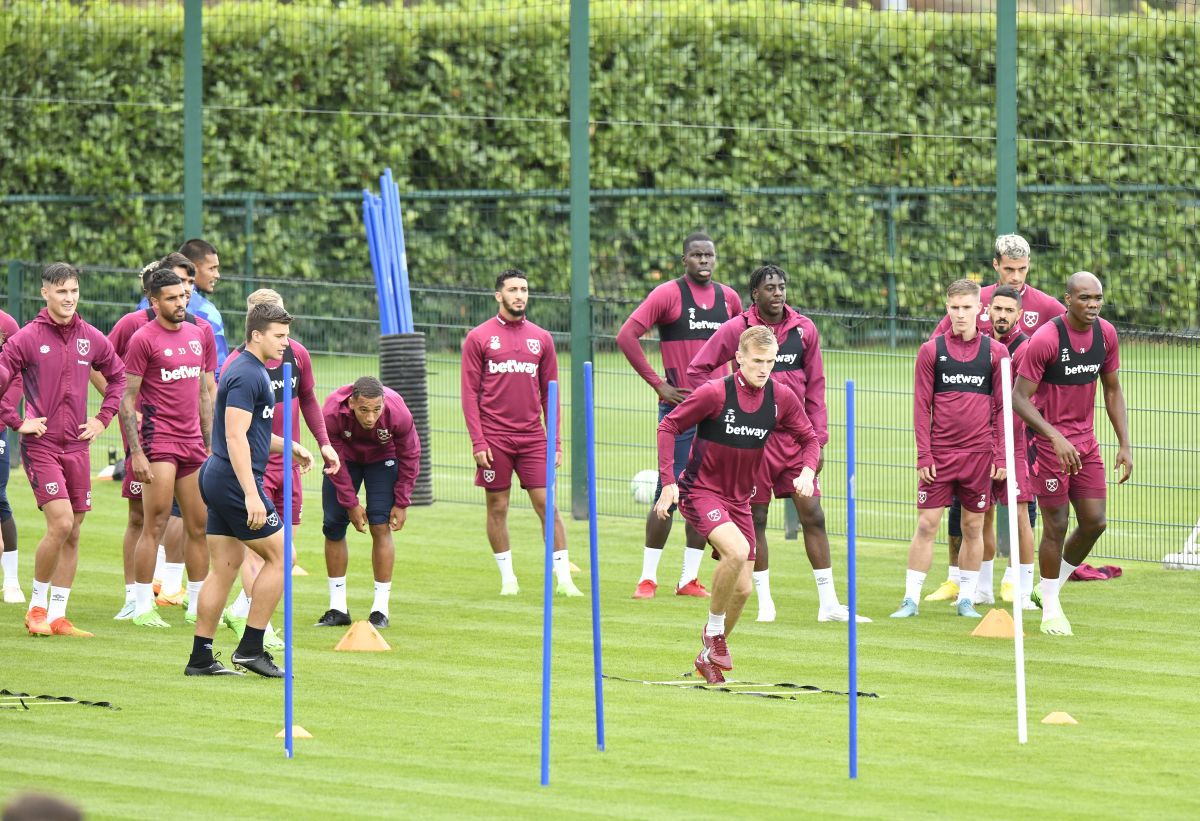 Antrenament West Ham, înainte de meciul cu FCSB