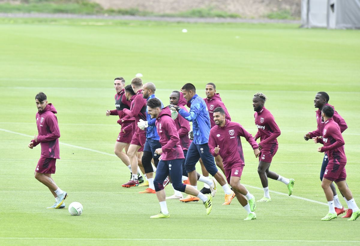 Antrenament West Ham, înainte de meciul cu FCSB