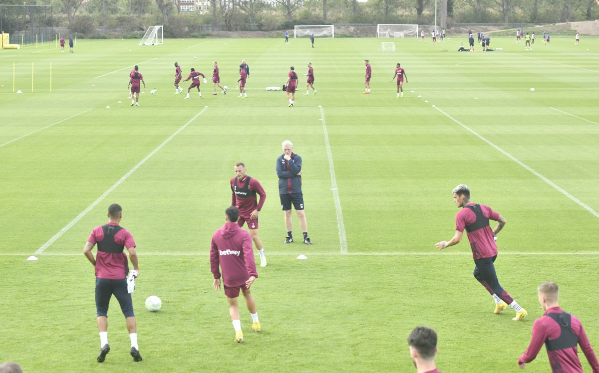 Antrenament West Ham, înainte de meciul cu FCSB