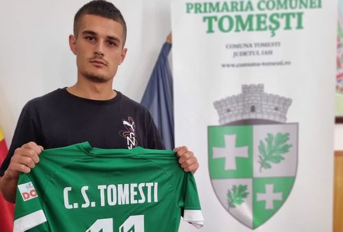 Andrei Tănasă (21 de ani), atacant pe care Gigi Becali plătea 100.000 de euro în 2019, a fost prezentat la CS Tomești, în Liga 5 din Iași!