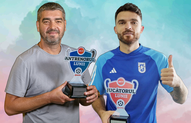 O certitudine și o surpriză » Liviu Ciobotariu a fost ales „Antrenorul lunii august”, iar Aurelian Chițu - „Jucătorul lunii”! Cum s-a votat