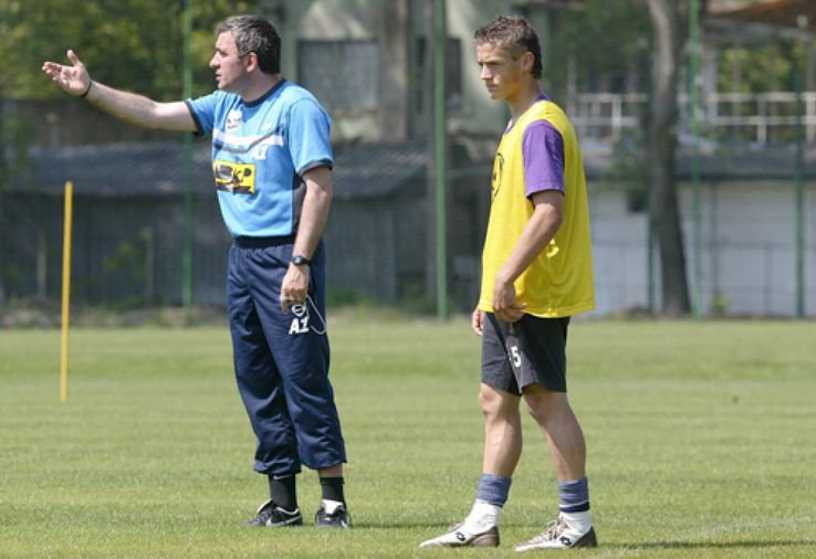 Gică Hagi și Gabi Torje în 2005