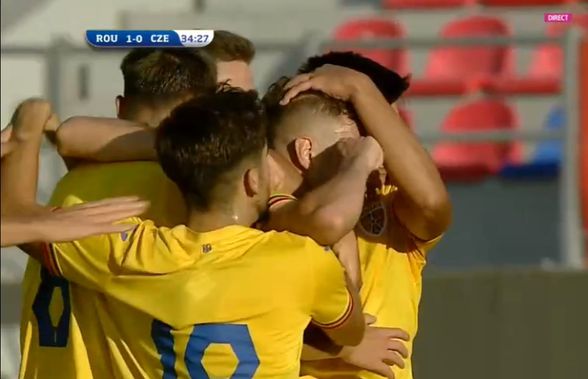 Costin Curelea, debut victorios pe banca naționalei U20 » Goluri frumoase marcate de Radaslavescu și Doru Andrei