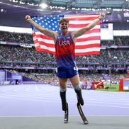 Hunter Woodhall și bucuria sa de după cursă FOTO Guliver/GettyImages