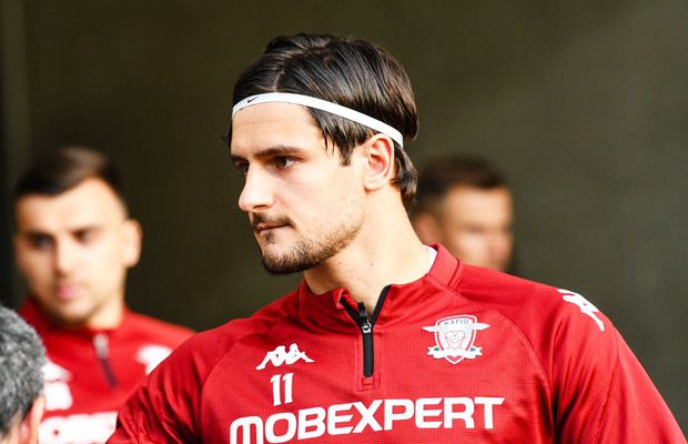 Ce se întâmplă cu Borisav Burmaz » Costel Gâlcă, informație proaspătă despre atacantul Rapidului