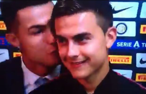 INTER - JUVENTUS 1-2 // VIDEO Imagini inedite » Cristiano Ronaldo, tandru cu Paulo Dybala la interviuri :D S-a implicat și Bonucci