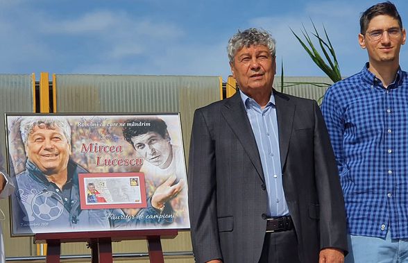 VIDEO + FOTO Moment inedit pentru Mircea Lucescu! Antrenorul a primit un timbru: „Reînvie întreaga atmosferă din anii precedenți”