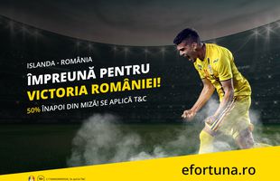 O nouă promoție tare Fortuna cu România vs Islanda în filmul anului pentru noi