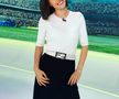 Prezentă pe Arena Națională » Prezentatoarea TV nu a ratat România - Belarus: „Îmi place Edi Iordănescu”